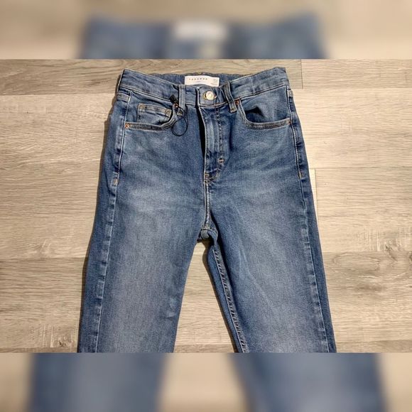 Topshop Jaime High Rise Blue Jeans - Picture 4 of 12